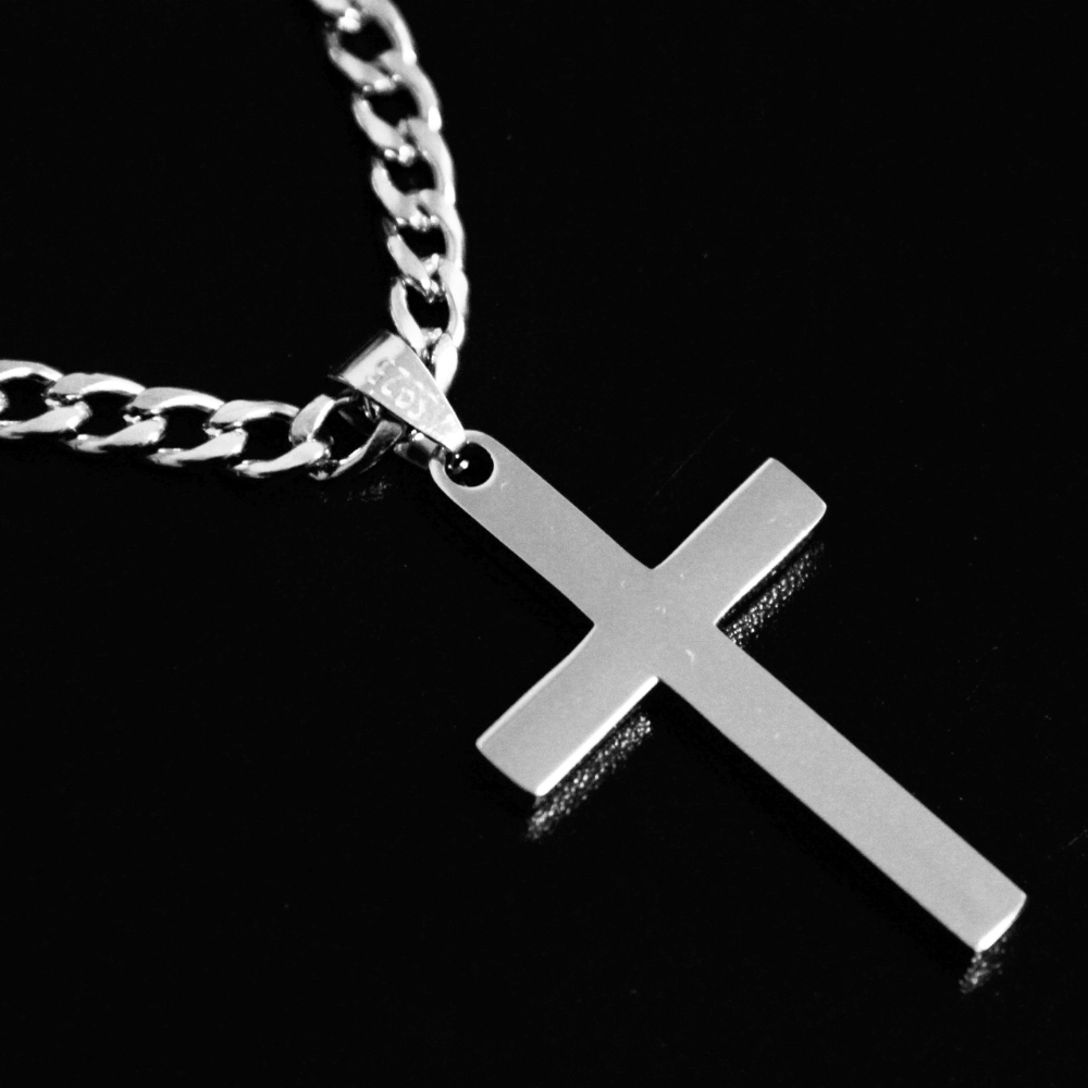 925 Sterling Silver Cross Neck - 925 Sterling Silver Chain Necklace Men recension och pris