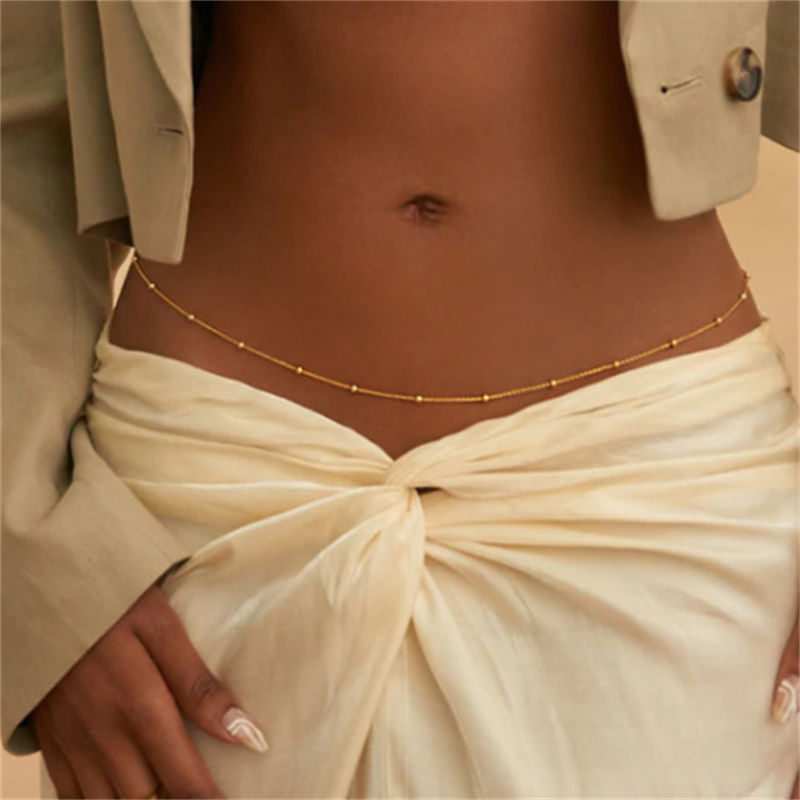 Girls Simple Beaded Belly Chai - Body Jewelry recension och pris