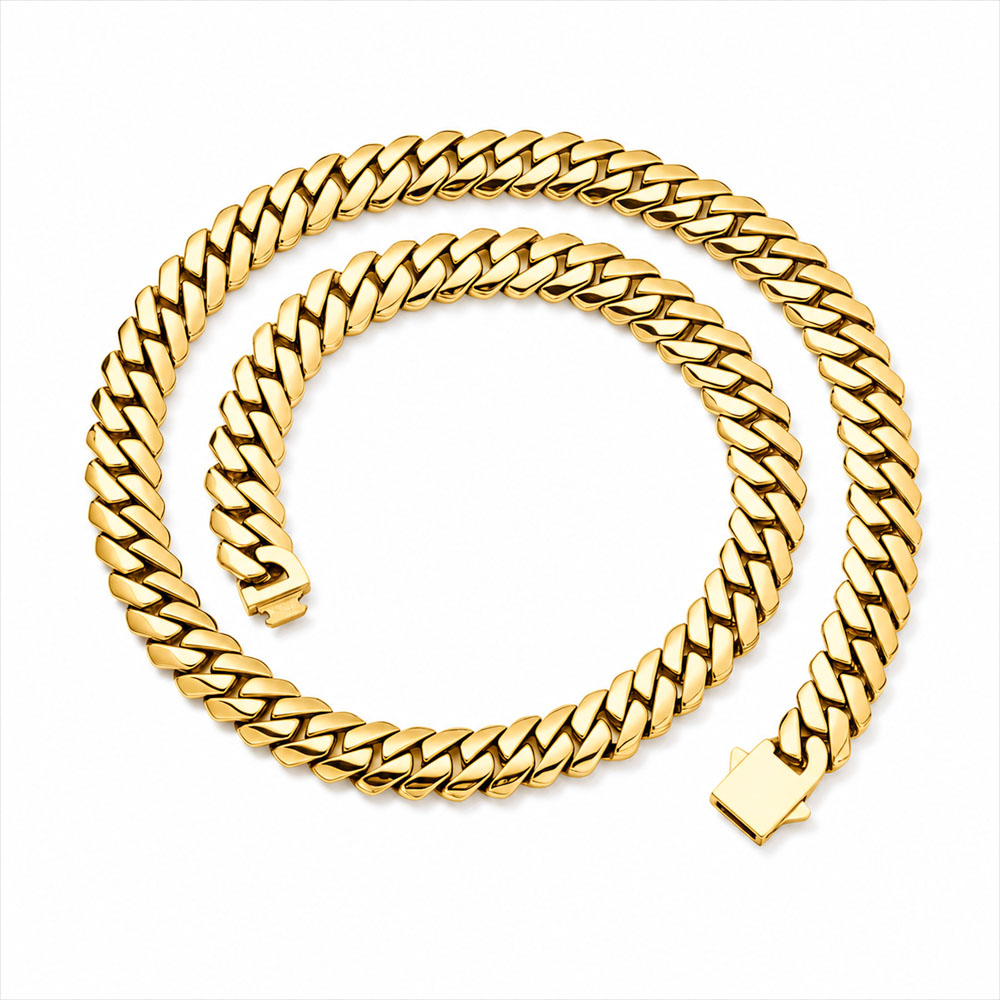 ESKEEM High Polished Stainless - Cuban Link Chain 12Mm recension och pris