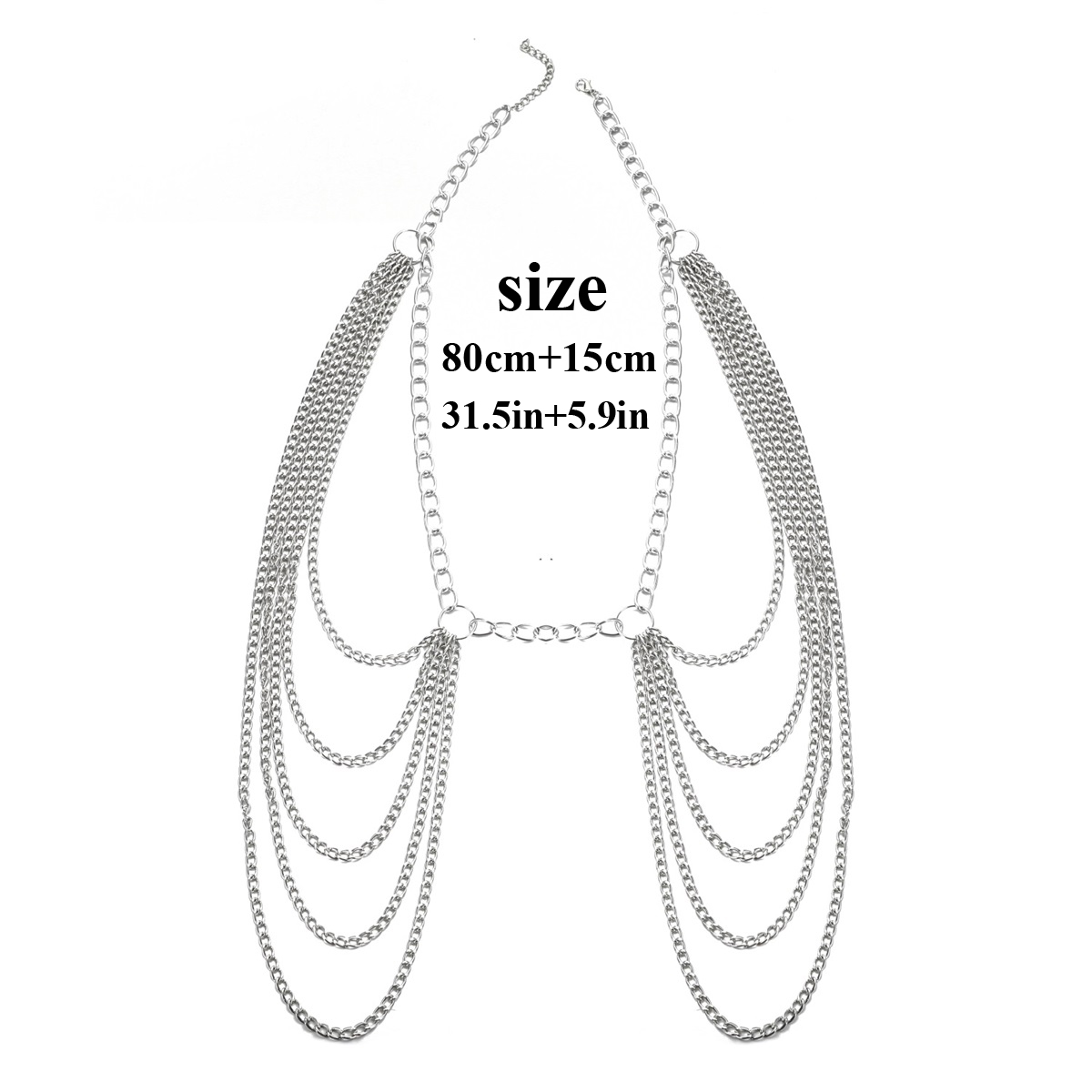 Metal Waist Chain Belt Multila - Body Jewelry recension och pris