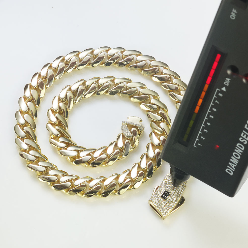 ESKEEM New 925 Silver Monaco C - Cuban Link Chain 12Mm recension och pris