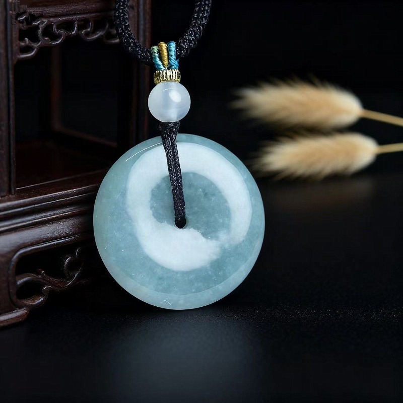 New Real Natural Jade Donut Pi - Necklaces recension och pris