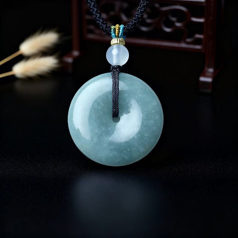 New Real Natural Jade Donut Pi - Necklaces recension och pris