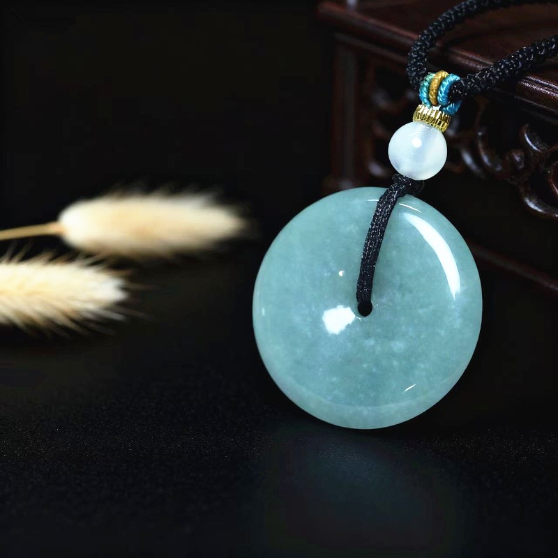 New Real Natural Jade Donut Pi - Necklaces recension och pris
