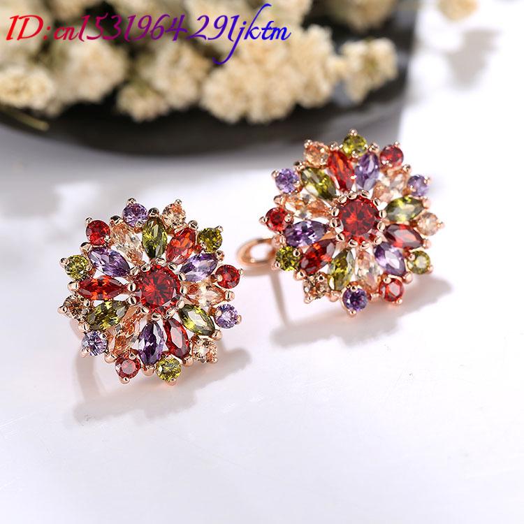 Natural Crystal Flower Earring - Earrings recension och pris