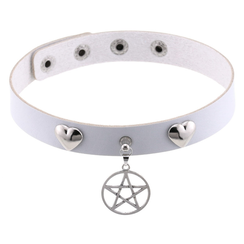 Punk Halloween Emo Cosplay Bla - Goth Punk Spike Choker recension och pris