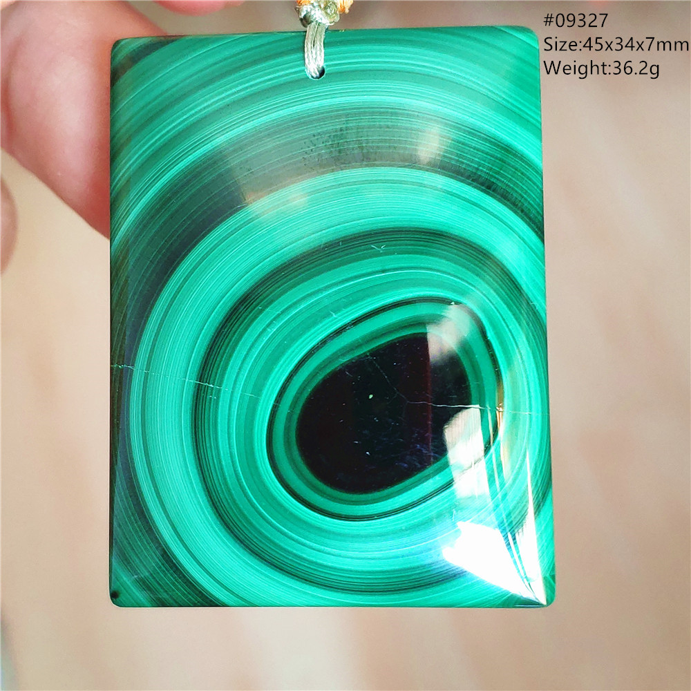 Natural Green Chrysocolla Pend - 925 Sterling Silver Chain Necklace Men recension och pris