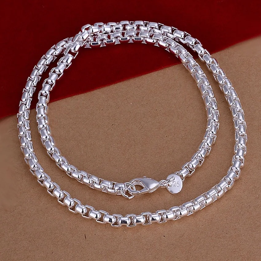 45-60cm 925 Sterling Silver Ne - 925 Sterling Silver Chain Necklace Men recension och pris