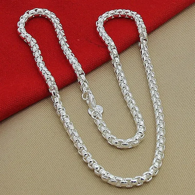 45-60cm 925 Sterling Silver Ne - 925 Sterling Silver Chain Necklace Men recension och pris