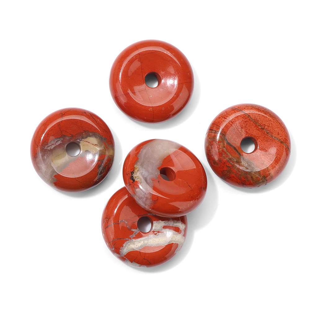1pc 25MM Circle Donut for Neck - Crystal Pendant Necklace Natural Stone recension och pris