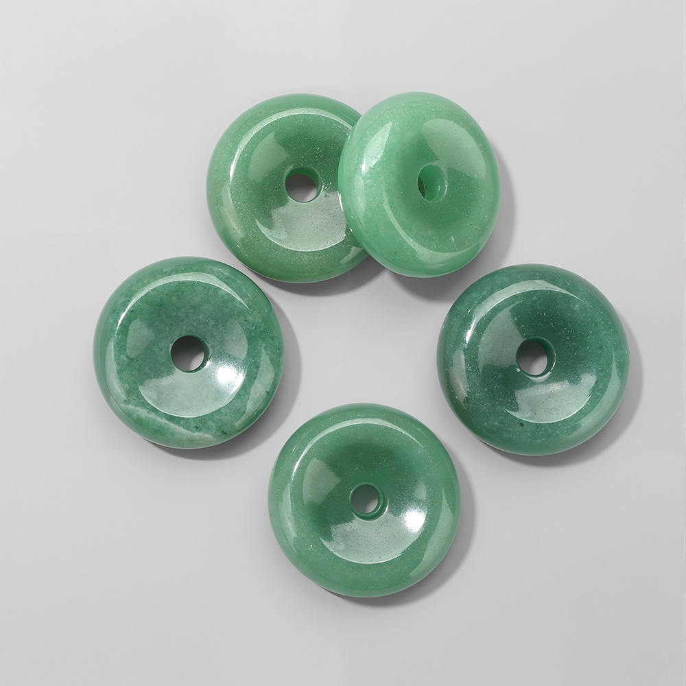 1pc 25MM Circle Donut for Neck - Crystal Pendant Necklace Natural Stone recension och pris