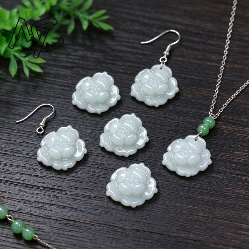 5Pcs Natural A Grade Jadeite L - Bracelets recension och pris