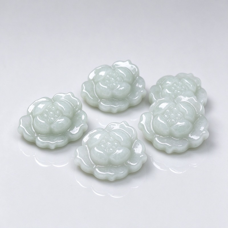 5Pcs Natural A Grade Jadeite L - Bracelets recension och pris