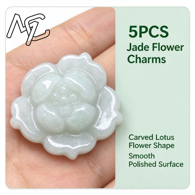 5Pcs Natural A Grade Jadeite L - Bracelets recension och pris