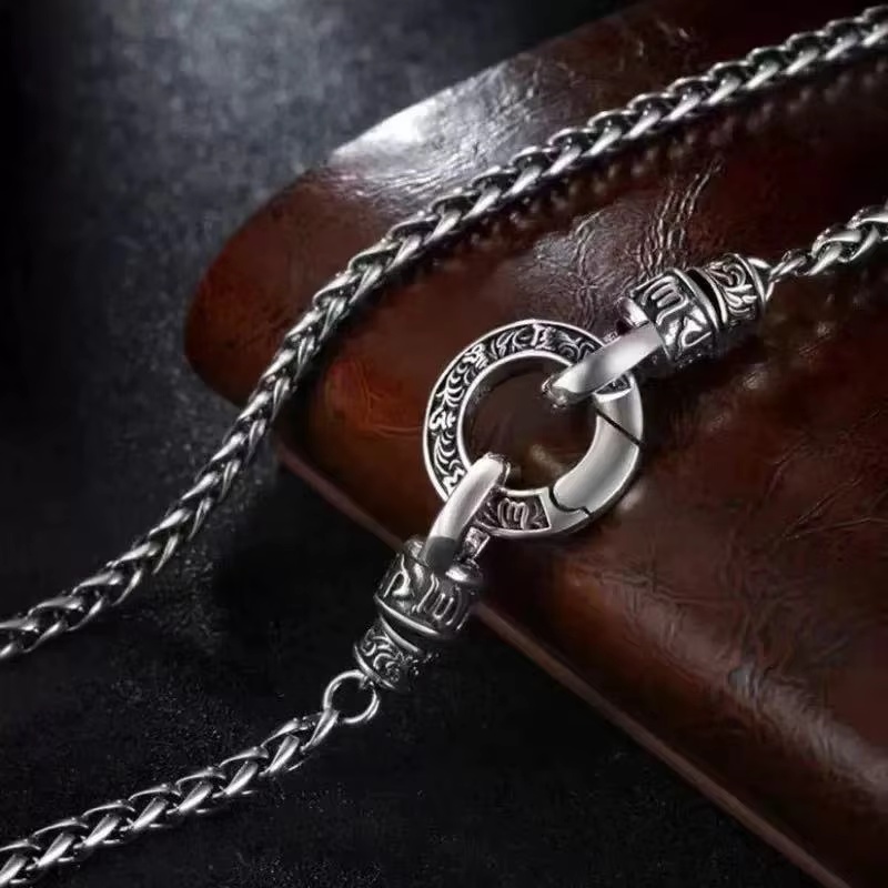 New 925 Sterling Silver Neckla - 925 Sterling Silver Chain Necklace Men recension och pris