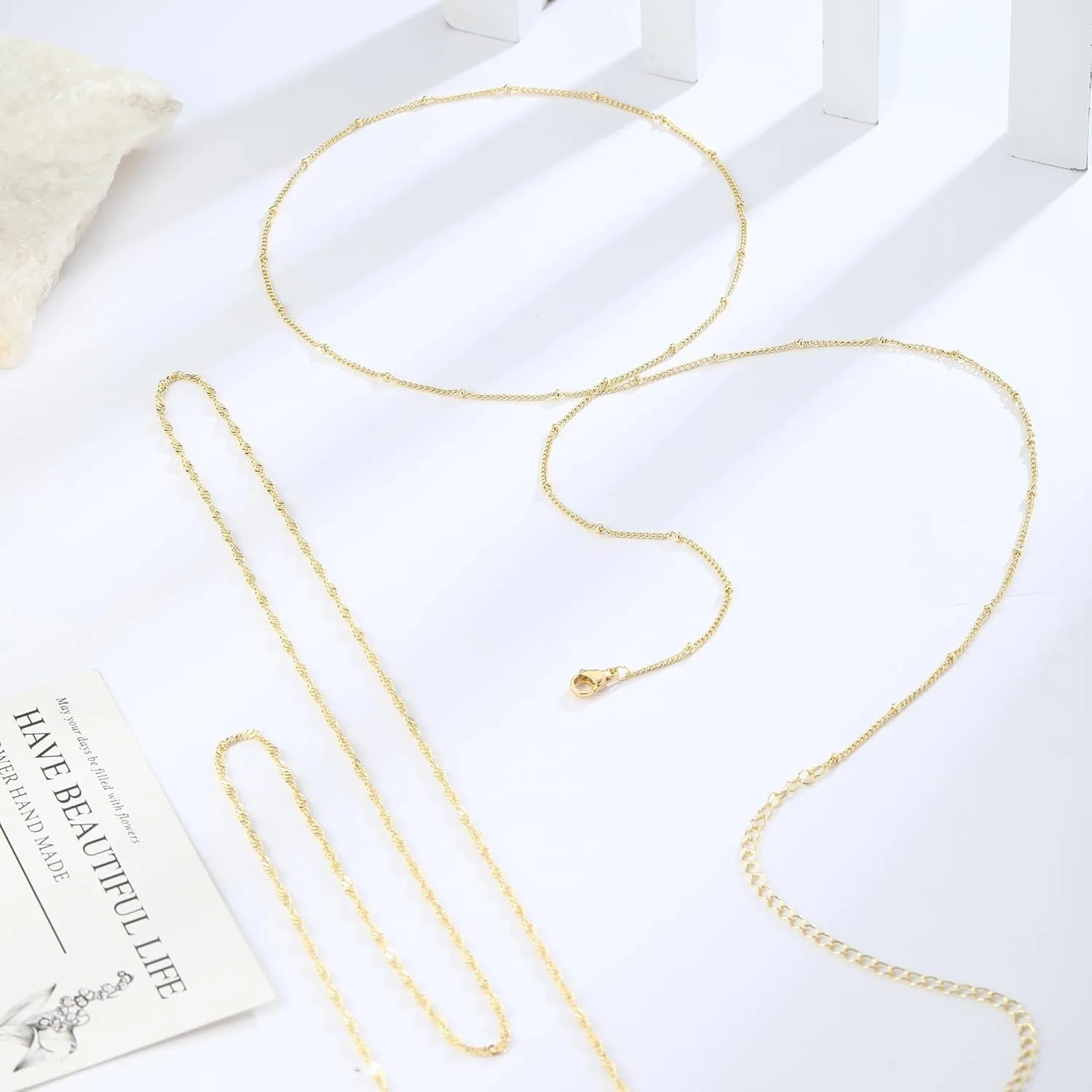14k Gold Plated 26-33Inch Adju - Body Jewelry recension och pris