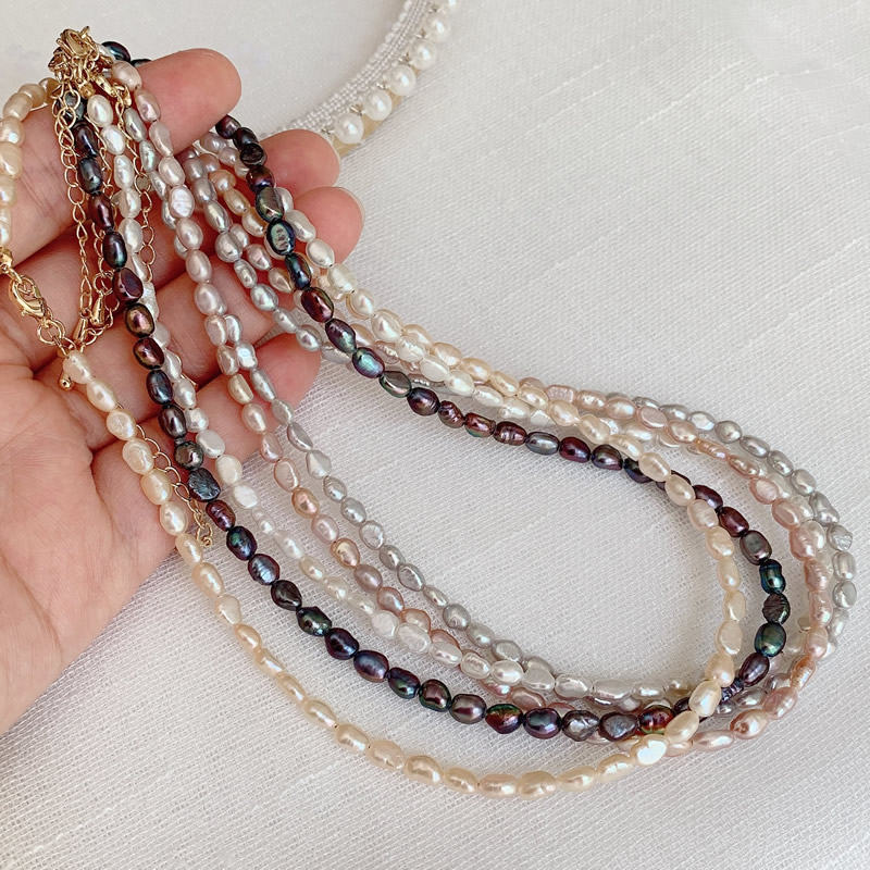Fashion Natural Freshwater Pea - Pearl Choker Necklace Vintage recension och pris